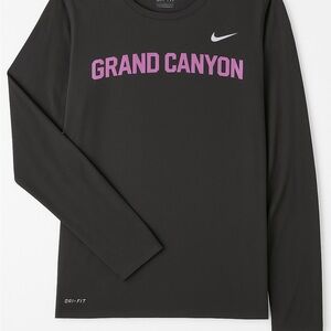 Nike Black Long Sleeve with Purple Graphic